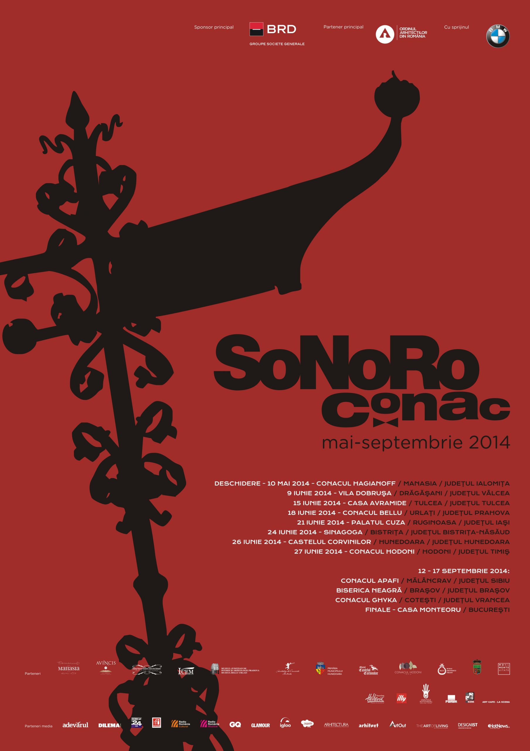 You are currently viewing Palatul Cuza, Sinagoga din Bistrița, Castelul Corvinilor și Conacul Hodoni: ultimele patru concerte SoNoRo Conac din iunie 2014