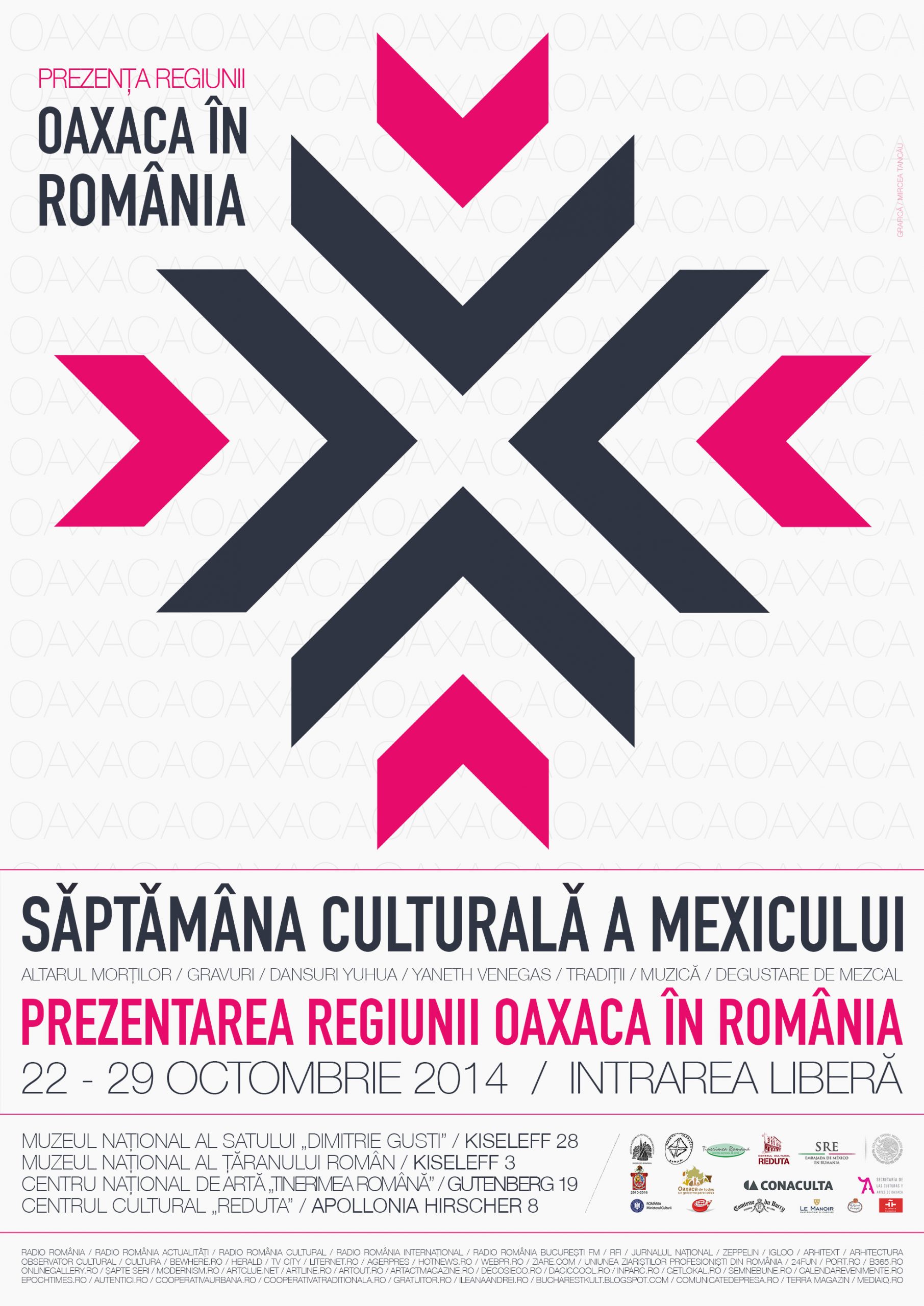 You are currently viewing SĂPTĂMÂNA CULTURALĂ A MEXICULUI: PREZENTAREA REGIUNII OAXACA ÎN ROMÂNIA