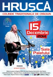 Read more about the article Hrusca, la Sala Palatului pe 15 decembrie