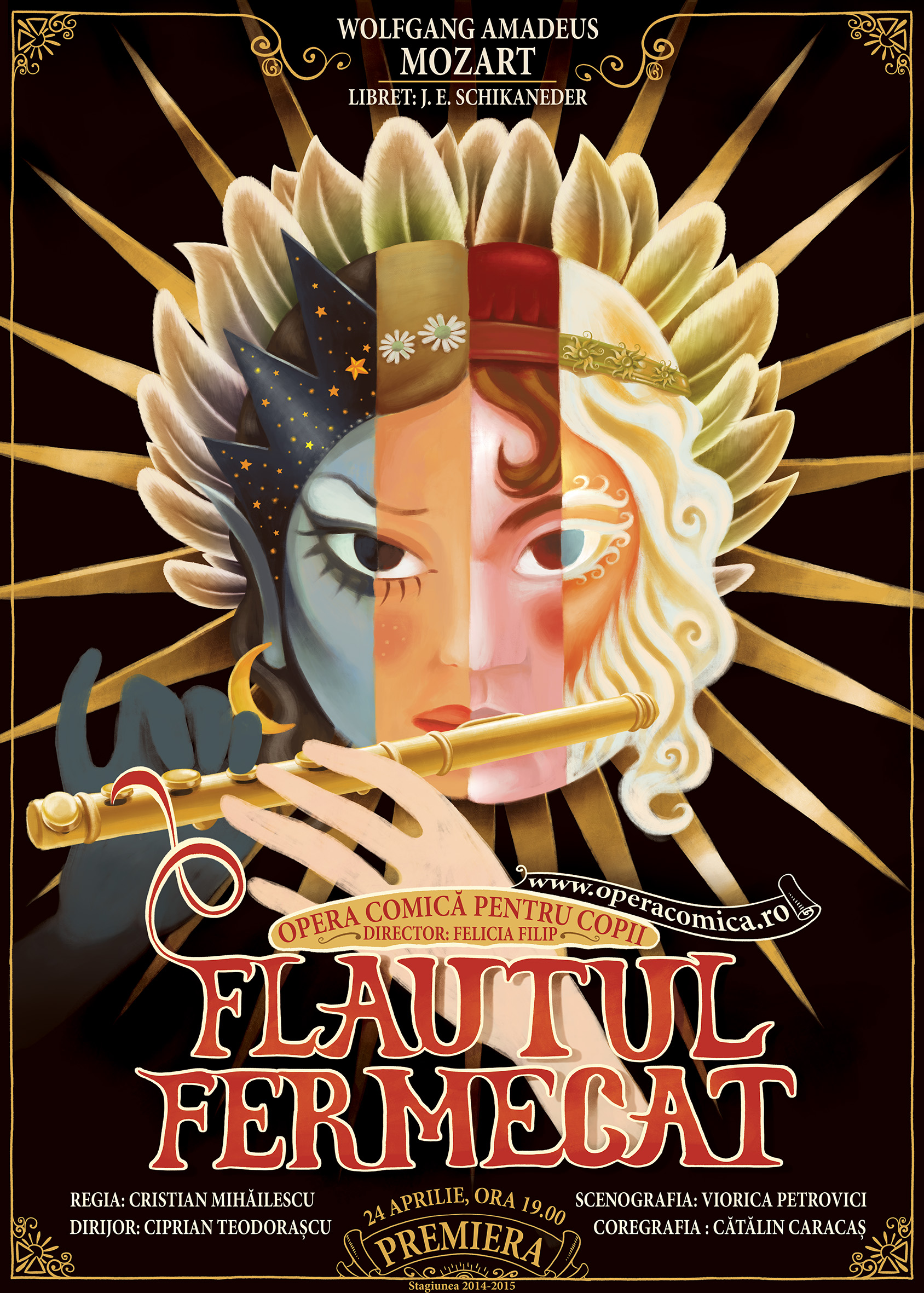 You are currently viewing Distribuție internațională în “Flautul fermecat”  la Opera Comică pentru Copii