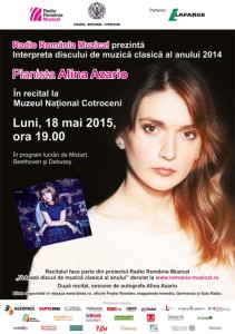 Read more about the article Concert de pian susţinut de Alina Azario la Muzeul Cotroceni