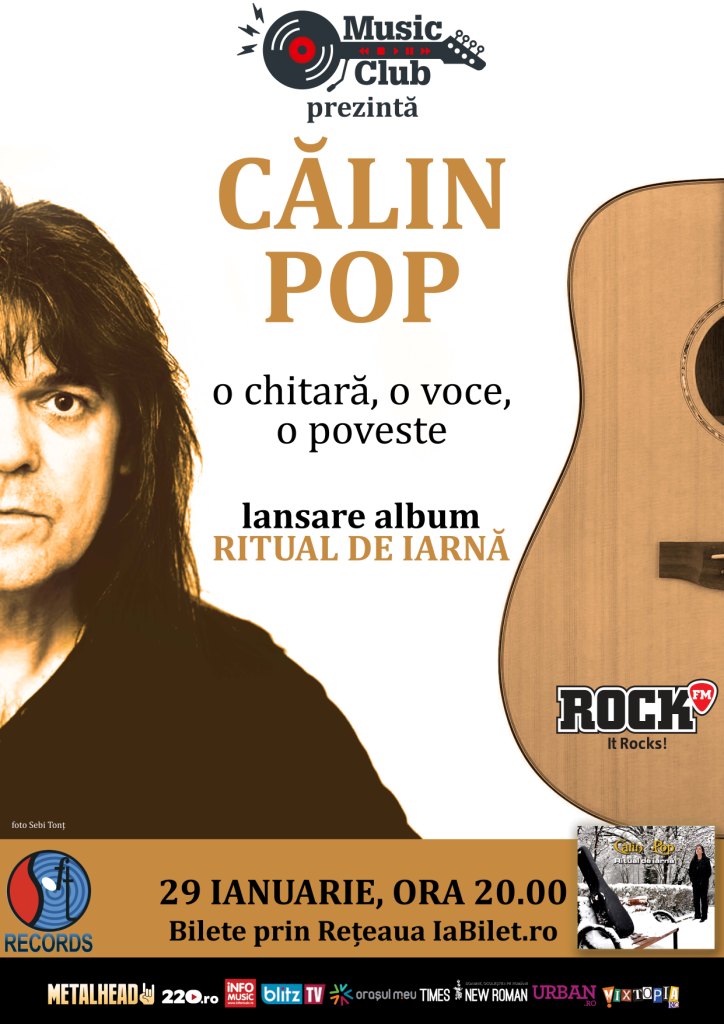 Read more about the article Călin Pop îşi lansează albumul Ritual de Iarnă la la Music Club